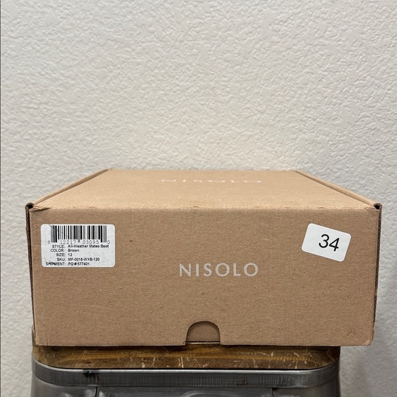 Nisolo All Weather Mateo Leather Boots Brown Size 12 - Picture 6 of 7